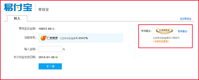 基金产品更换