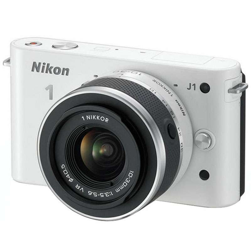 尼康可换镜数码相机 J1（10-30）白+8G卡