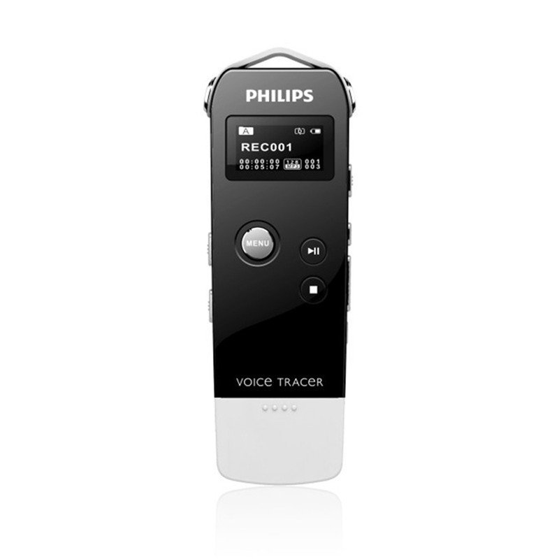 飞利浦(PHILIPS) VTR5500 4GB 麦克便捷USB拔插数码录音笔 黑色