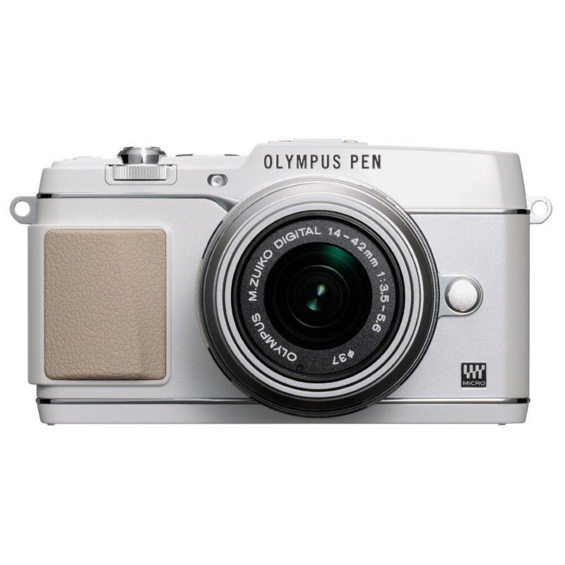 奥林巴斯（OLYMPUS） 微型单电相机 EPL5 14-42mm套机 白 随机附赠8G卡
