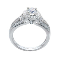 【通灵珠宝】皇家博物馆贵族款 钻石婚戒 18K