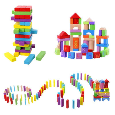 早教创意200粒积木王三合一 精品益智儿童玩具数字字母积木叠叠高堆塔