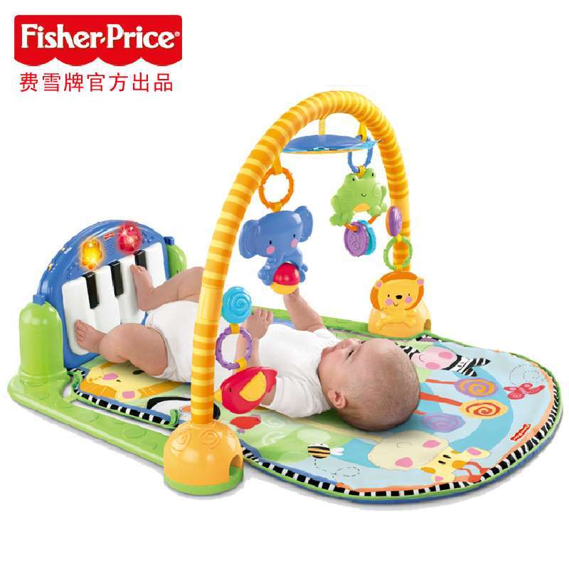 费雪正品 琴琴健身器 音乐玩具婴幼儿健身架W2621 新年礼物