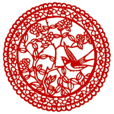 个性一百灵鹊报喜bac1414窗花喜鹊剪纸艺术马年门贴手工窗贴不干胶