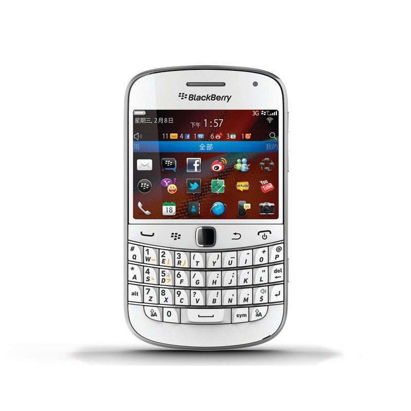 BlackBerry/黑莓 9900 白色限量版 全键盘 智能手机