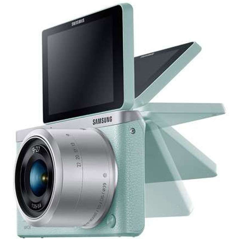 三星(SAMSUNG) NX mini 微单相机 (9mm)/(9-27mm) 绿色 16G卡