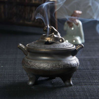 尊儒摆件 香道居家摆件 茶道配件 复古香薰炉 办公檀香炉