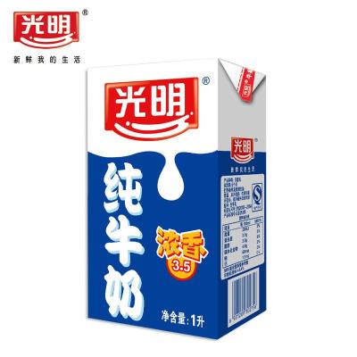 【明治乳制品】【光明】纯牛奶 浓香3.5 1L 生
