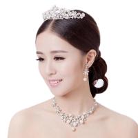 水舞新娘 韩式珍珠水钻新娘饰品皇冠头饰 结婚