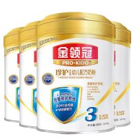 伊利金领冠珍护幼儿配方奶粉3段800g/克 4听/罐装