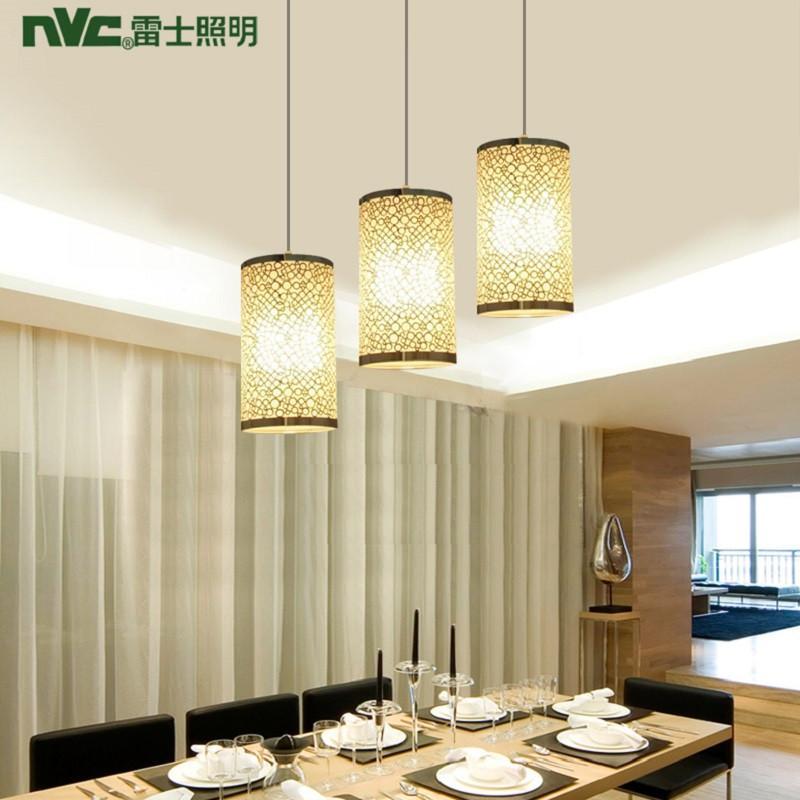 雷士照明led餐厅灯/餐吊灯 客厅饭厅三头吊顶灯饰灯具 nud1895-3*5w