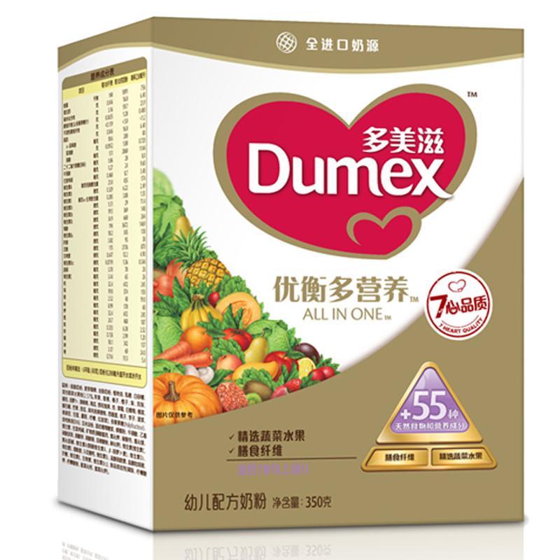 多美滋(Dumex)金装优衡多营养3段（1-3岁）幼儿配方奶粉350g 全进口奶源