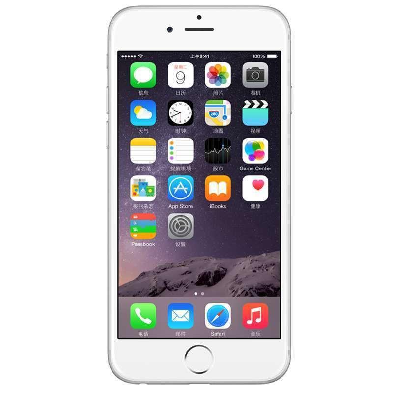 【苏宁自营】苹果(Apple) IPHONE 6 PLUS 64GB 移动联通4G手机（银色） 港版