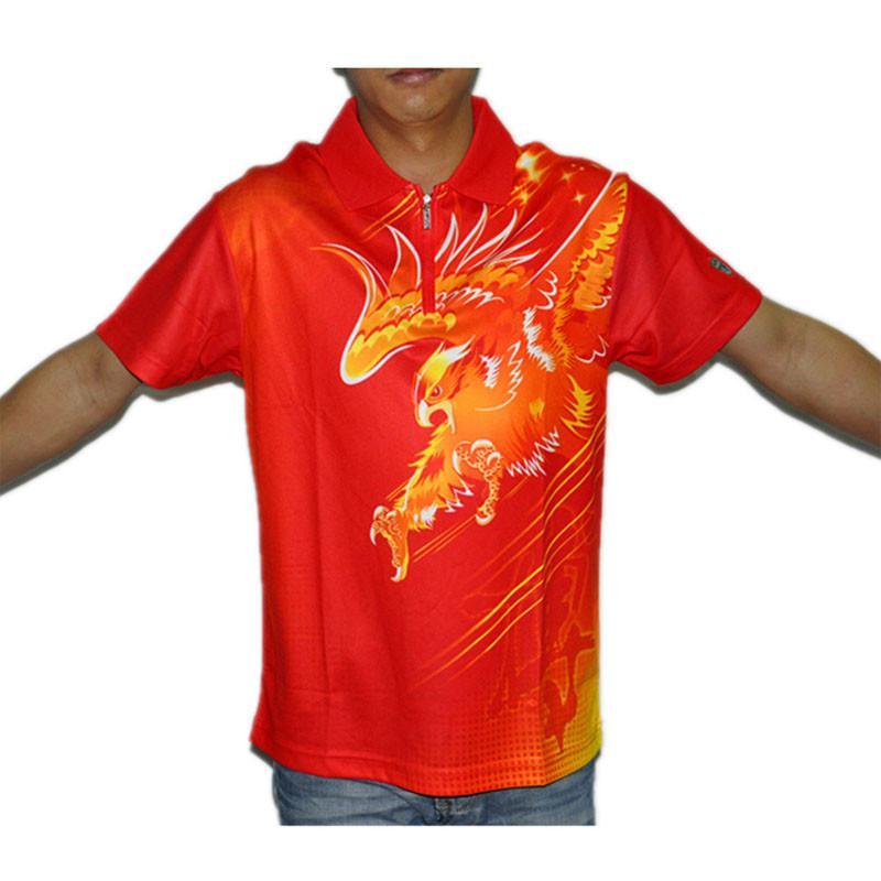 国球/GUOQIU 乒乓球服 男女针织运动服 短袖T恤G-10183 专业乒乓球运动上衣 大红 XL