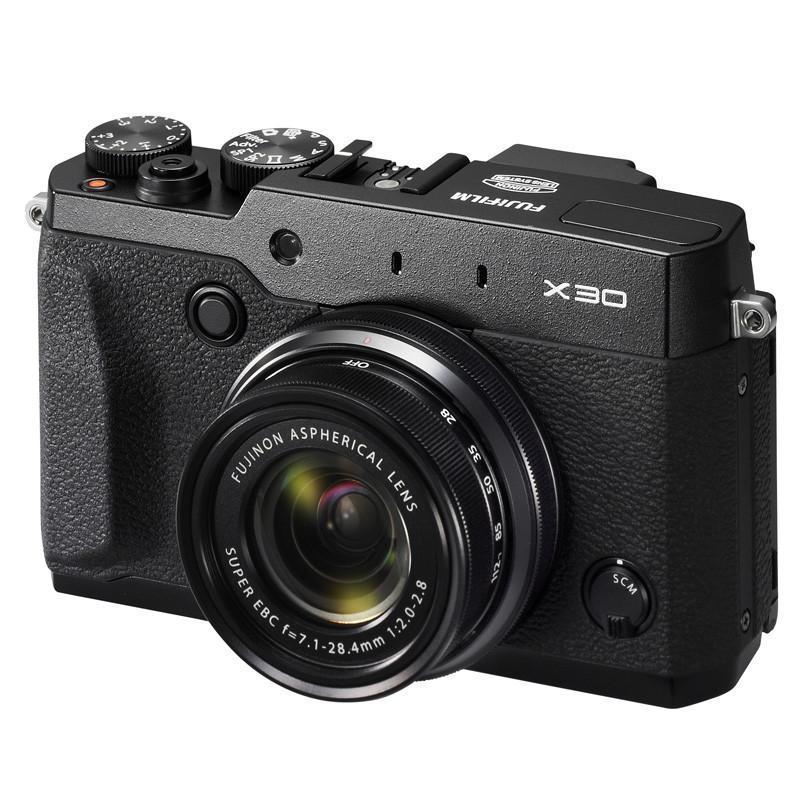 富士(FUJIFILM) X30 高端紧凑型数码相机 黑色
