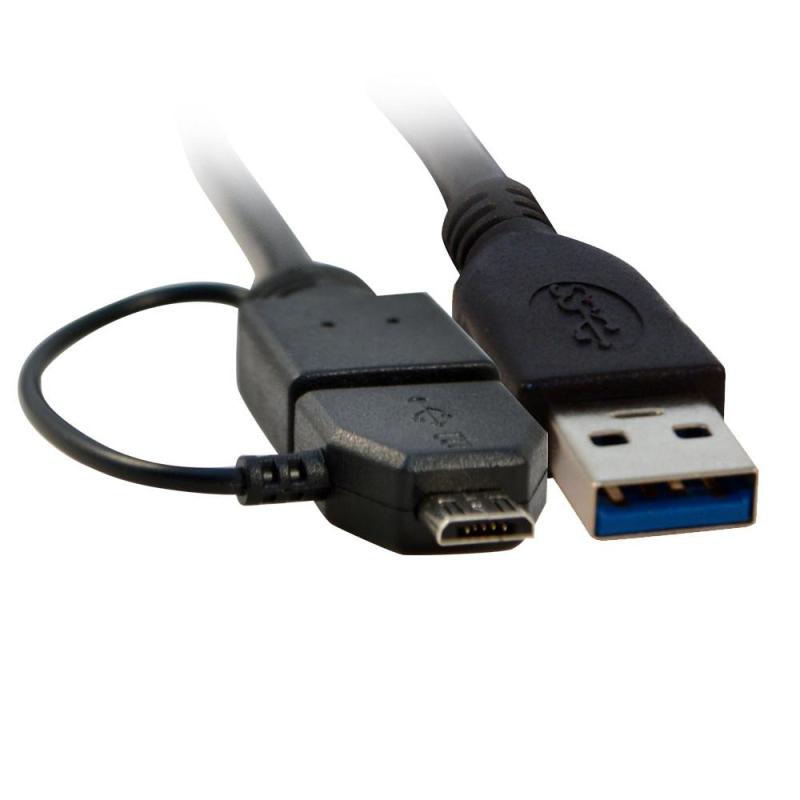 酷比客 MicroUSB数据线 USB3.0 2.0 手机 移动硬盘 两用数据线 1.5米