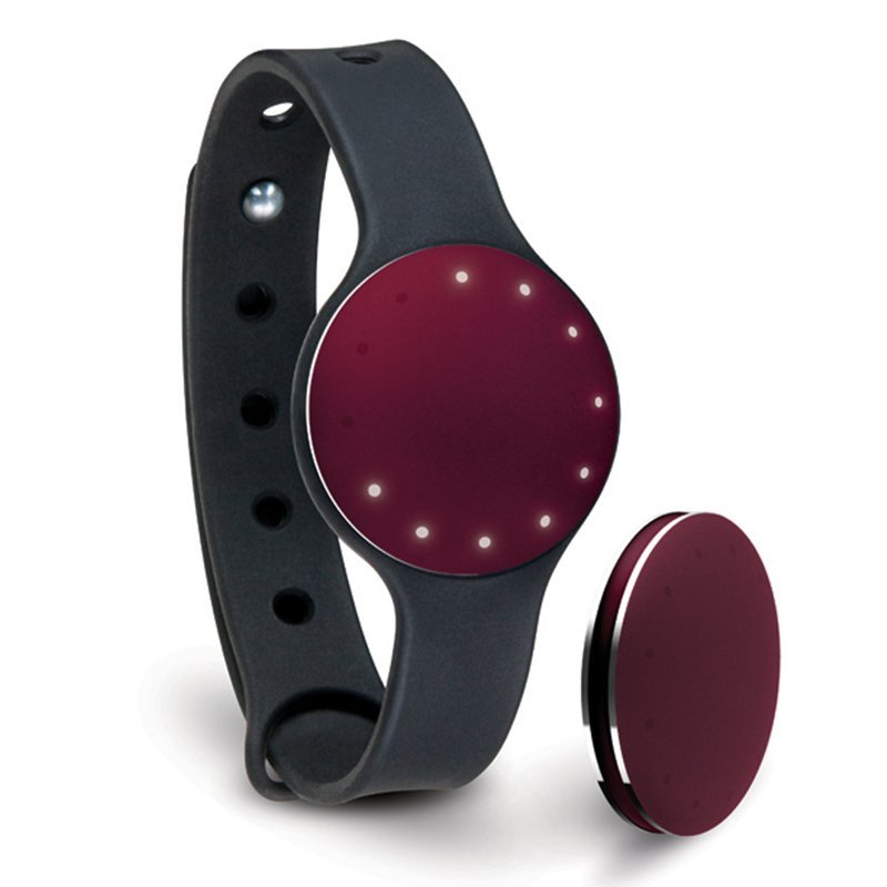 Misfit Shine 智能手环 无需充电 航空铝合金防水运动睡眠蓝牙手表记步器 酒红色