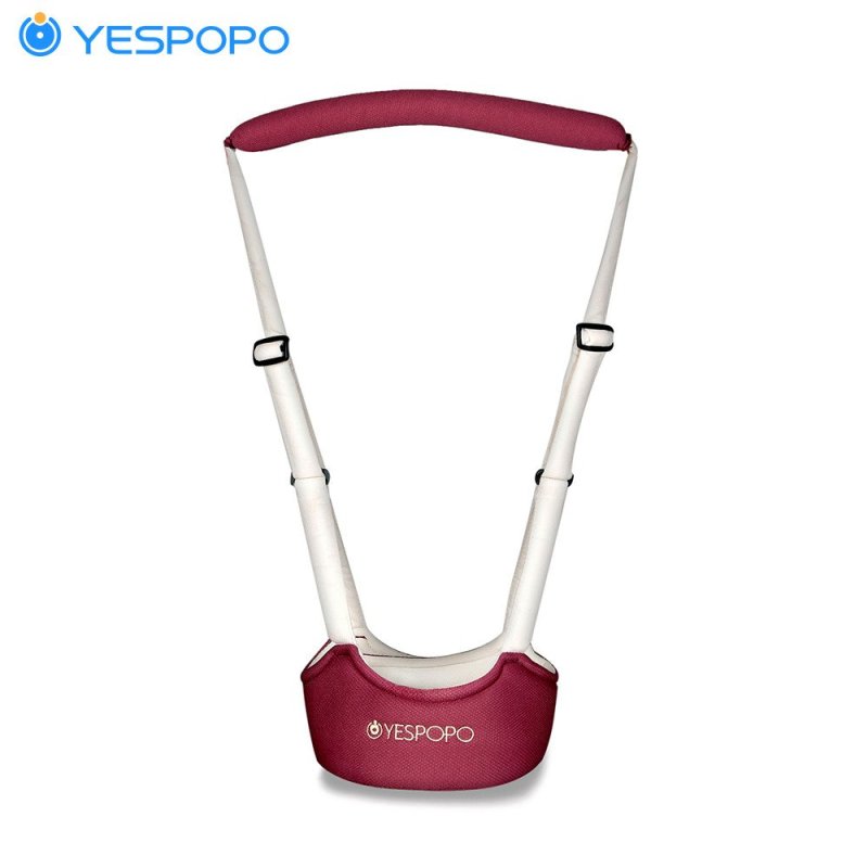 YESPOPO椰子宝宝婴儿学步带2016新款四季透气儿童提篮式两用多功能 玫红色