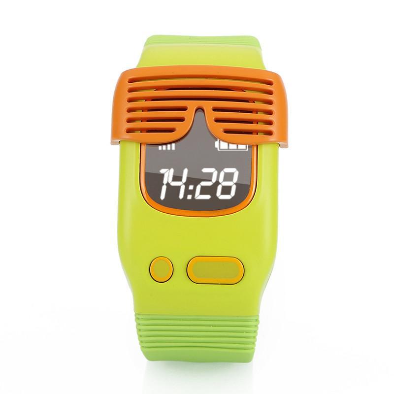 阿巴町 咘瓜儿童智能定位手表360度安全卫士3GPS卫星定位手环腕表 绿色