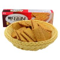 韩国进口零食品 乐天纯正椰奶蜂蜜饼干100g苏