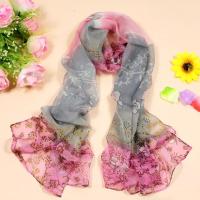 新款100%真丝丝巾女 秋冬桑蚕丝丝巾围巾披肩