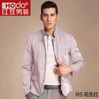 红豆男装春季外套 jacket商务休闲立领外套纯色