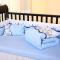 【苏宁自营】龙之涵婴儿床上用品十件套 婴儿床床围双胆四季棉花被 60*105cm 蓝色