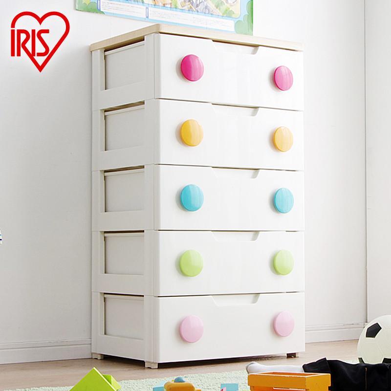 爱丽思IRIS五层抽屉式儿童收纳柜大容量衣服玩具客厅卧室收纳柜婴儿衣物整理柜