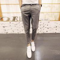 士时尚休闲九分裤韩版修身哈伦裤小脚裤低 66