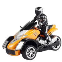 儿童玩具1:10遥控漂移倾斜摩托车 男孩遥控车