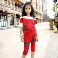 童装女童套装夏装2015韩版儿童休闲运动服中