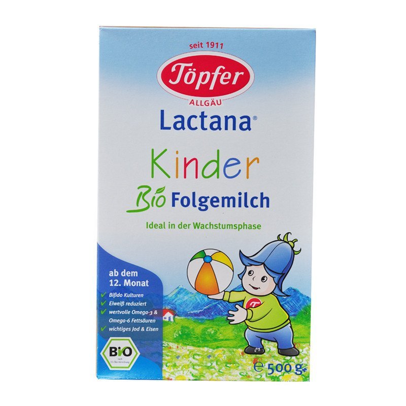 德国原装特福芬Topfer德国特福芬有机奶粉1+段（1岁以上）500g