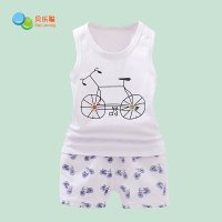 聪中小童装男童夏装2015新款自行车薄款男宝