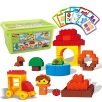 大颗粒儿童积木启蒙早教益智玩具1-3岁塑料桶