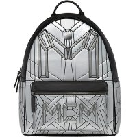 MCM 春夏新款 时尚双肩包 银色