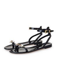 女 黑色 欧美时尚舒适绑带凉鞋L15BL420-1 黑