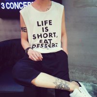 乐琪服饰2015夏季新款男士无袖T恤韩版款式男