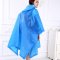 强迪时尚EVA环保斗篷式雨衣雨披 男女日韩旅游风衣式雨披情侣款 蓝色
