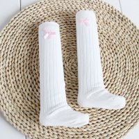 纯棉无跟无骨儿童袜宝宝中高筒袜 夏 婴儿长筒