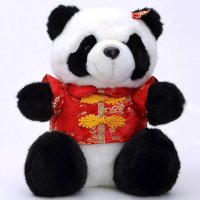 宝诚达 唐装熊猫公仔可爱国宝大熊猫毛绒玩具