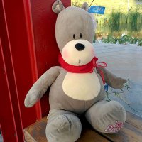 韩国AURORA 毛绒玩具BUBU抱抱熊 儿童生日