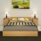 择木宜居 床 双人床 单人床 木床板式床 婚床 1.2米床 1.5米床 1.8米床 实木排骨架子床 1.5米白色床(不含床垫)