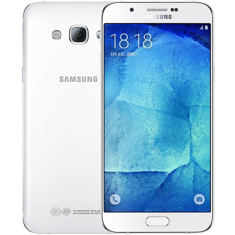 三星Galaxy A8（A8000）16G 白色 移动联通电信4G手机 双卡双待