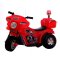 新款儿童电动摩托车儿童电动车三轮车单驱宝宝玩具车可坐童车警车 红色