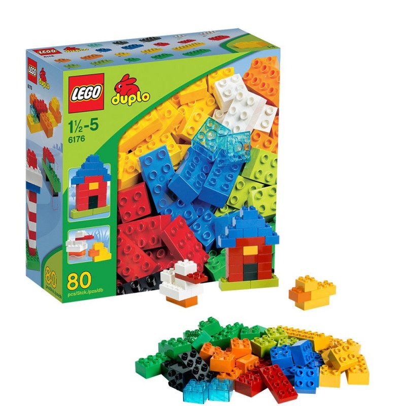 乐高得宝6176基础大盒装 LEGO Duplo 玩具积木拼搭益智趣味儿童