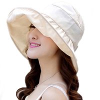 HMANH 遮阳帽女 太阳帽 防晒帽 沙滩帽 凉帽