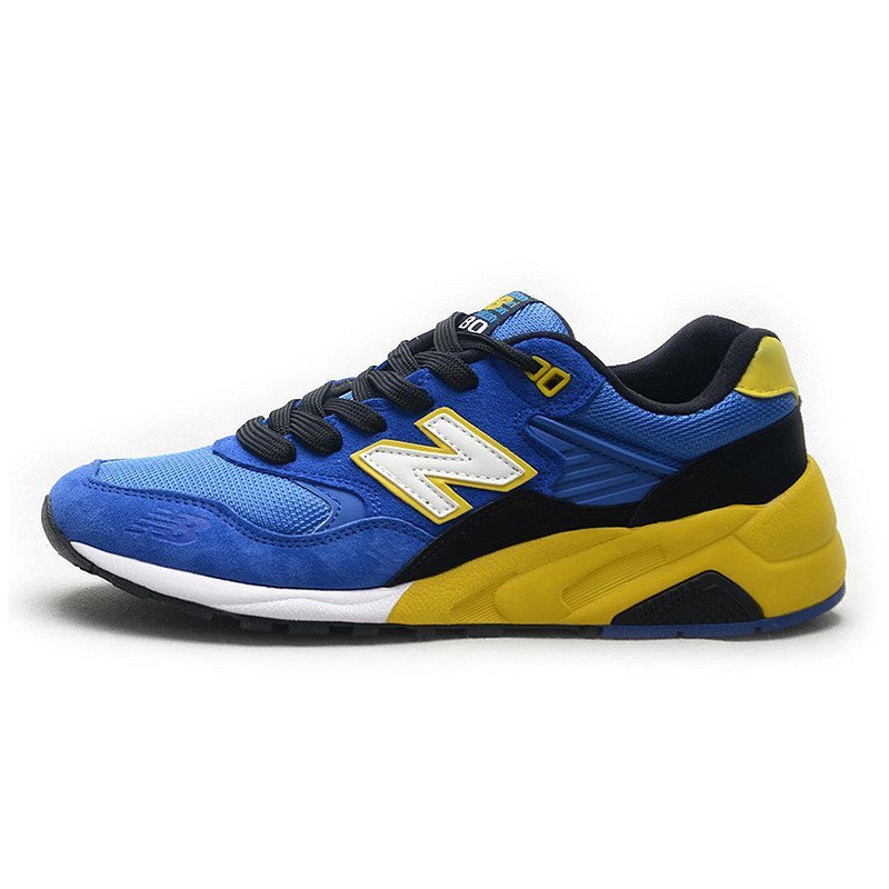 New Balance/NB/ 时尚男鞋女鞋复古鞋运动跑步鞋情侣慢跑鞋 MRT580SB/BK/RD 宝兰黑白黄 36码