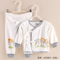 婴儿衣服0-3个月新生儿内衣套装儿童长袖和尚