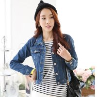 HMANH春夏牛仔女装外套2015春夏短款时尚修