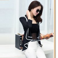 思范思哲思雪纺衫女 <em>2015春秋装</em>新款<em>开衫</em>外搭